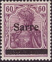 Germania, overprint 'Sarre'