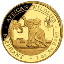 1,000 Shillings (African Wildlife - Elephant - Privy Mark WMF Berlin)