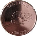 10 Pence (Highland Animals - Beaver)