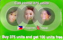 Call home 475 units green - Philippines / Nepal