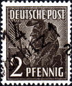 American-British-Soviet Occ. (Trizone) Mi: 943 - overprinted