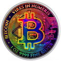 2 Dollars (Bitcoin - Rainbow)