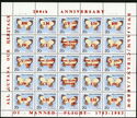 200th Anniversary of Manned Flight (25x20c)