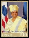 President Ellen Johnson Sirleaf and Flags