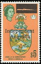 Arms of St. Christopher, Nevis and Anguilla - Overprinted