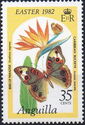 Orange Strelitzin and Westindean Buckeye Butterfly