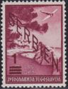 Yugoslavian Airmail Overprint New Value
