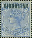 Queen Victoria (1819-1901), Overprint (blue/black)