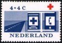 Road with Red Cross and Alarm Signs