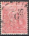 Allegory of Hope overprinted with BLACK 'G' Type 5