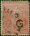 Allegory of Hope overprinted with BLACK 'G' Type 6