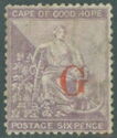 Allegory of Hope overprinted with 'G' Type 1a