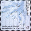 Map by the Australian Antarctic Division, 1993
