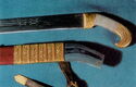 Straight sabre and scabbard. Mid-19th century