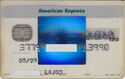 American Express Transparent blue