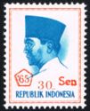 President Sukarno - Overprinted '65 __ Sen