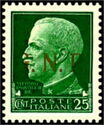 Vitt Emanuele III - Ovpt. G.N.R., Brescia Issue, 2nd type