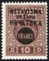 Overprint on Yugoslavia 1931 Porto Stamp