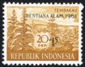Tembakau overprinted Bentjana Alam 1961