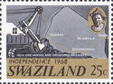 Iron ore mining and map showing Swaziland Railways