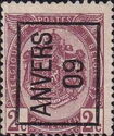 Coat of Arms - Typo. overprint with ANVERS 09