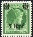 surcharge on Luxembourg Stamp