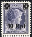 surcharge on Luxembourg Stamp