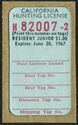Hunting License Validation - Resident Junior
