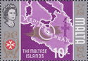 The Maltese Islands (map of Mediterranean)