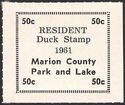 Resident Duck Stamp - Marion County Park and Lake