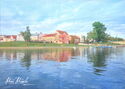 Minsk. The River Svislach. Trinity Suburb
