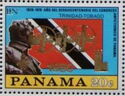 Bolivar and Trinidad&Tobago Flag - Gold Overprint