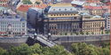 Prague. The Legia Bridge and the National Theatre Building