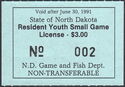 Resident Youth Small Game License