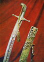 Sabre with scabbard. 1618