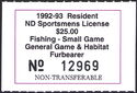 Resident Sportsmens License