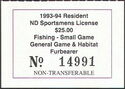 Resident Sportsmens License