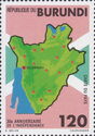 Map of Burundi
