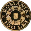 100 Lei (Golden Helmet of Poiana Coţofeneşti)