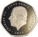50 Pence (150th Anni. of birth of Winston Churchill - 1 Oz.)