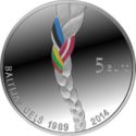 5 Euro (The 25th Anniversary of the Baltic Way)