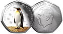 50 Pence (Christmas - King Penguin - Silver Color)