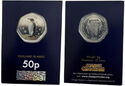 50 Pence (Christmas - King Penguin - Color)