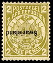 Transvaal ZAR 2p overprinted 'Swaziland'