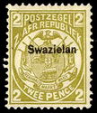 Transvaal ZAR 2p overprinted 'Swaziland'