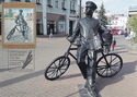 Nizhny Novgorod. Sculpture "Postman"