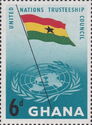 Ghana Flag and UN Emblem