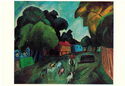 Robert Falk. Landscape with pigs. 1912