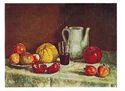 Ilya Mashkov. Still life with a broken pomegranate. 1930s