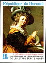 E. Vigée-Lebrun : Lady Folding a Letter